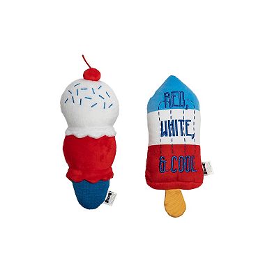 WOOF® Ice Cream Plush Dog Toy 2-Pack
