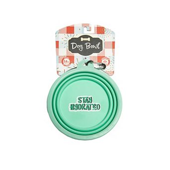 WOOF® 34-oz. Collapsible Travel Pet Bowl