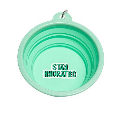 WOOF® 34-oz. Collapsible Travel Pet Bowl