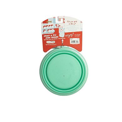 WOOF® 34-oz. Collapsible Travel Pet Bowl