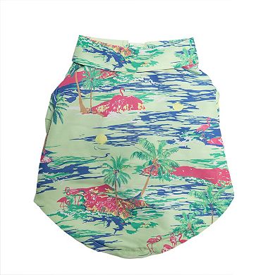 WOOF® Flamingo Button Down Pet Shirt