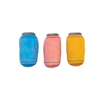 WOOF® Fruit Soda Can Plush Pet Toy 3-Pack