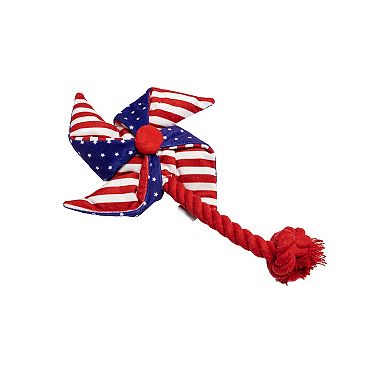 WOOF® Oxford Pinwheel Rope Dog Toy