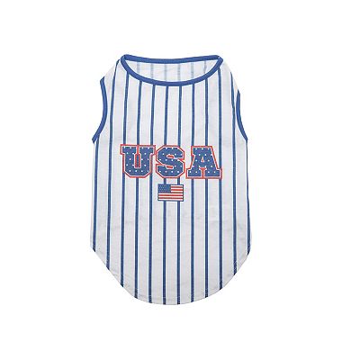 WOOF® Striped USA Pet Shirt