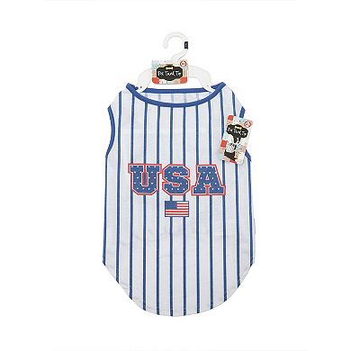 WOOF® Striped USA Pet Shirt