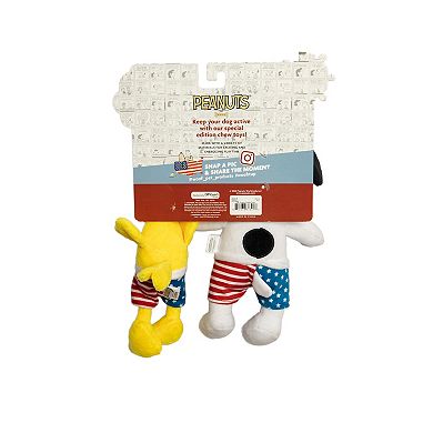 WOOF® 2-pc. Peanuts Snoopy Shorts Plush Pet Toy Set