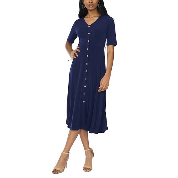 midi dresses for women for wedding Dreamylily Women Wedding Guest Semi-Formal Dress Light Blue V-Neck Chiffon Midi  Dress