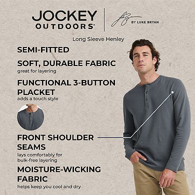Jockey® Outdoors™ by Luke Bryan Long Sleeve Henley