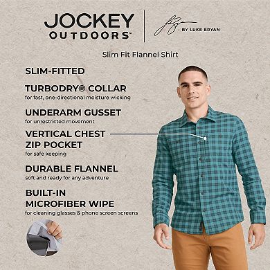 Jockey® Outdoors™ by Luke Bryan Slim Fit Flannel Field Shirt