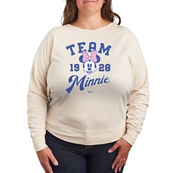Plus Size Disney's Minnie Team 1928 French Terry Long Sleeve Tee