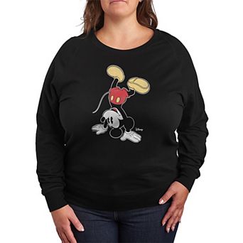 Plus Size Disney's Mickey Mouse Handstand French Terry Long Sleeve Tee