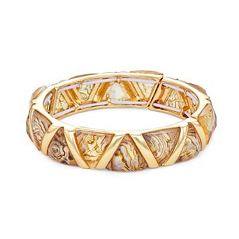 Napier Gold-Tone Stretch Bracelet