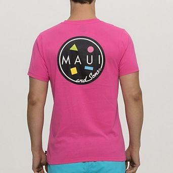 Men's Maui and Sons Neon Cookie Logo Graphic Tee