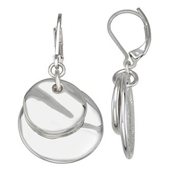 Napier Silver-Tone Drop Earrings