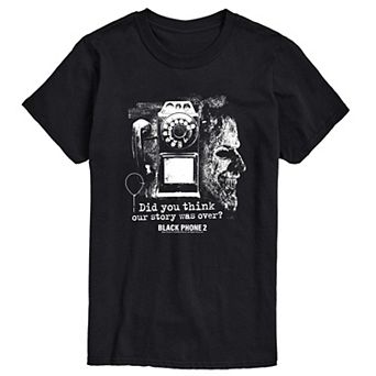 Men's Black Phone 2 Did You Think Our Story Was Over? Graphic Tee