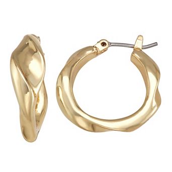 Napier Gold-Tone 20mm Huggie Earrings