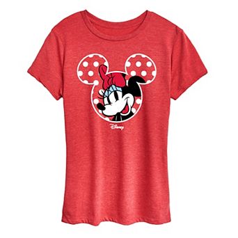 Women's Disney's Minnie Mouse Polka Dot Ears Graphic Tee