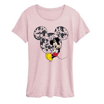Women's Disney's Mickey Mouse Ear Collage Graphic Tee