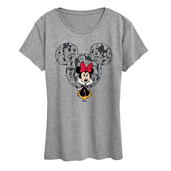 Women's Disney's Minnie Mouse Ear Collage Graphic Tee