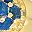 Gold Tone Blue