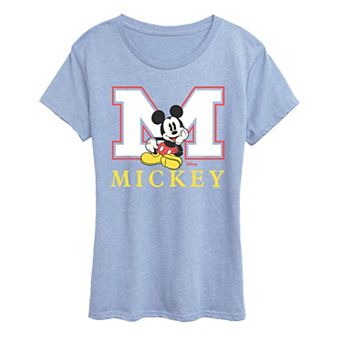 Women's Disney's Mickey Mouse Varsity Letter Graphic Tee