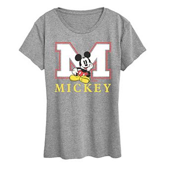 Women's Disney's Mickey Mouse Varsity Letter Graphic Tee