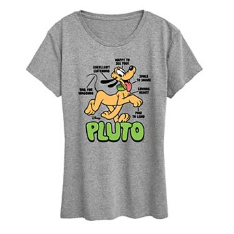 Women's Disney's Pluto Diagram Graphic Tee