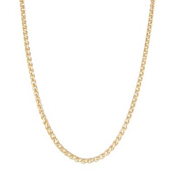 Napier Gold Tone Wheat Chain Collar Necklace