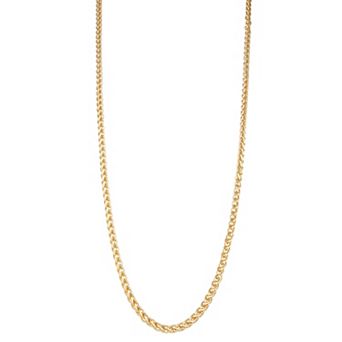 Napier Gold Tone Wheat Chain Strand Necklace