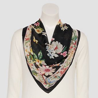 Nine West Lily Poly Satin Square Scarf