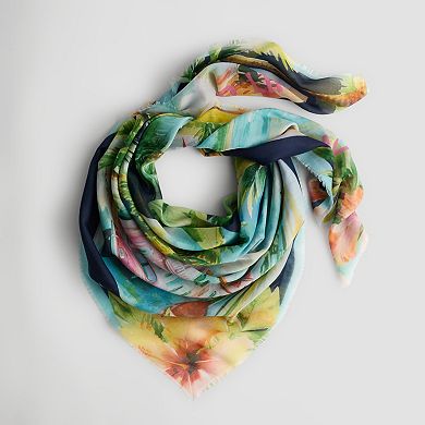 Nine West Island Life Poly Satin Square Scarf