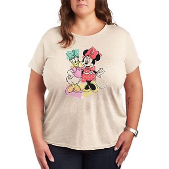 Plus Size Disney's Daisy Duck & Minnie Mouse Pastels Graphic Tee