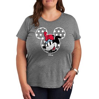 Plus Size Disney's Minnie Mouse Polka Dot Ears Graphic Tee
