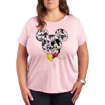 Plus Size Disney's Mickey Mouse Ear Collage Graphic Tee