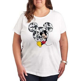 Plus Size Disney's Mickey Mouse Ear Collage Graphic Tee