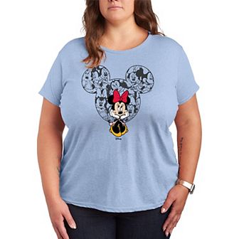 Plus Size Disney's Minnie Mouse Ear Collage Graphic Tee