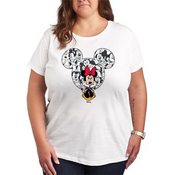 Plus Size Disney's Minnie Mouse Ear Collage Graphic Tee
