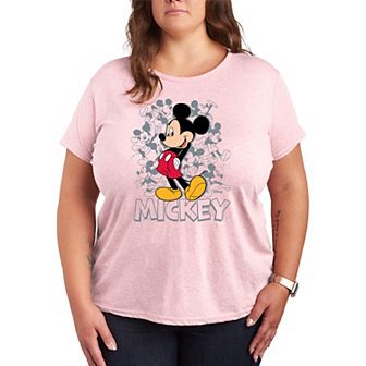 Plus Size Disney's Mickey Mouse Poses Graphic Tee