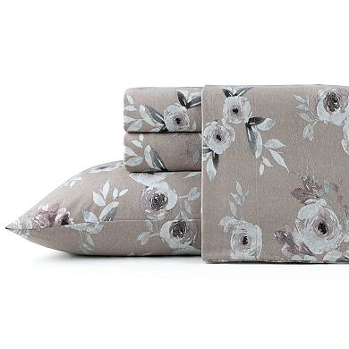 Pointehaven 180 GSM Brushed Cotton Fashion Printed Flannel Sheet Set or Pillowcases