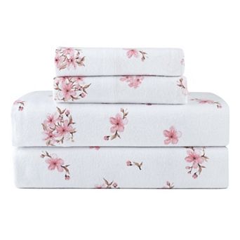 Pointehaven 180 GSM Brushed Cotton Fashion Printed Flannel Sheet Set or Pillowcases