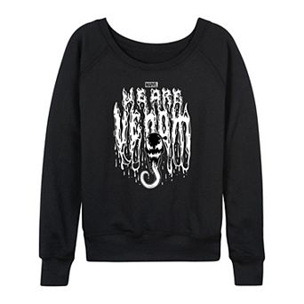 Women's Marvel Venom Dripping French Terry Long Sleeve Tee