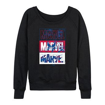 Women's Marvel X-Men Character Logos French Terry Long Sleeve Tee