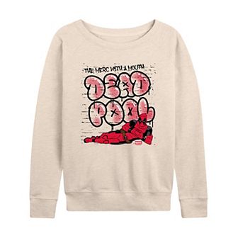 Women's Marvel Deadpool Marvel The Merc With A Mouth French Terry Long Sleeve Tee