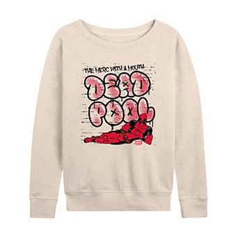 Women's Marvel Deadpool Marvel The Merc With A Mouth French Terry Long Sleeve Tee