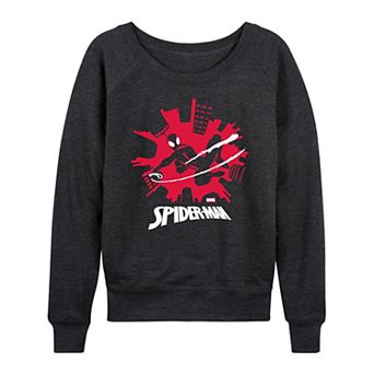 Women's Marvel Spider-Man Miles Morales Skyline French Terry Long Sleeve Tee