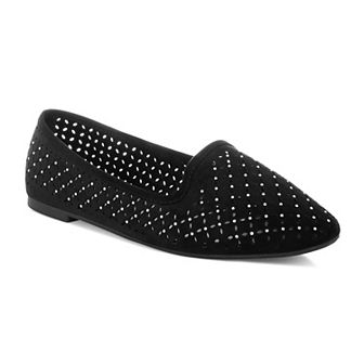 London Rag Kyrie Women's Cut Out Detail Ballet Flats