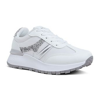 London Rag Tapers Women's Glitter Detail Chunky Sneakers