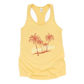 Simply Sage Market Good Vibes Palm Trees Racerback Tank