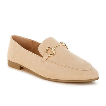 London Rag Noltas Women's Bit Detail Flat Loafers