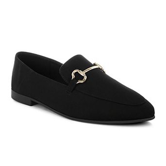 London Rag Noltas Women's Bit Detail Flat Loafers